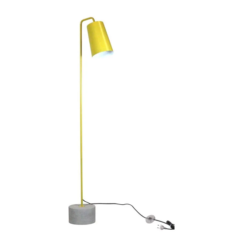 Żółta lampa stojąca z betonu i metalu Red Cartel Magna Bonami Tylko dziś