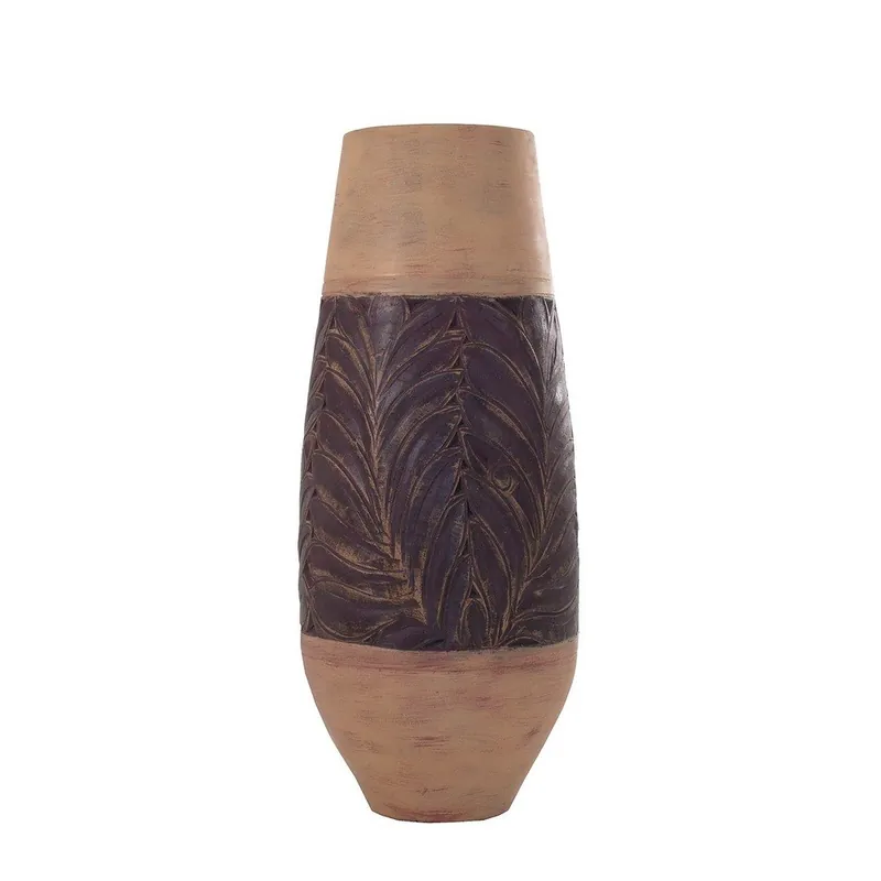 Ostatnie sztuki Brązowy wazon z terakoty VICAL HOME, 100x40 cm Bonami