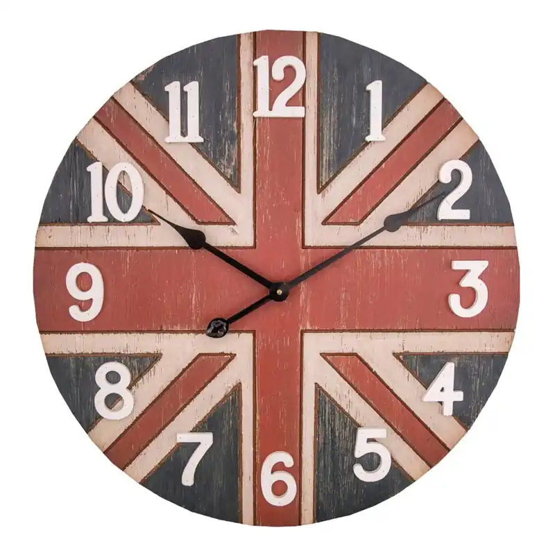 Tani Zegar ścienny Antic Line British, ⌀ 60 cm Bonami