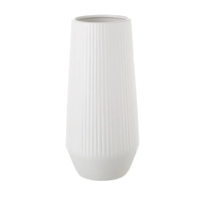 Promocja Biały wazon ceramiczny Unimasa, 14,5x30 cm Bonami