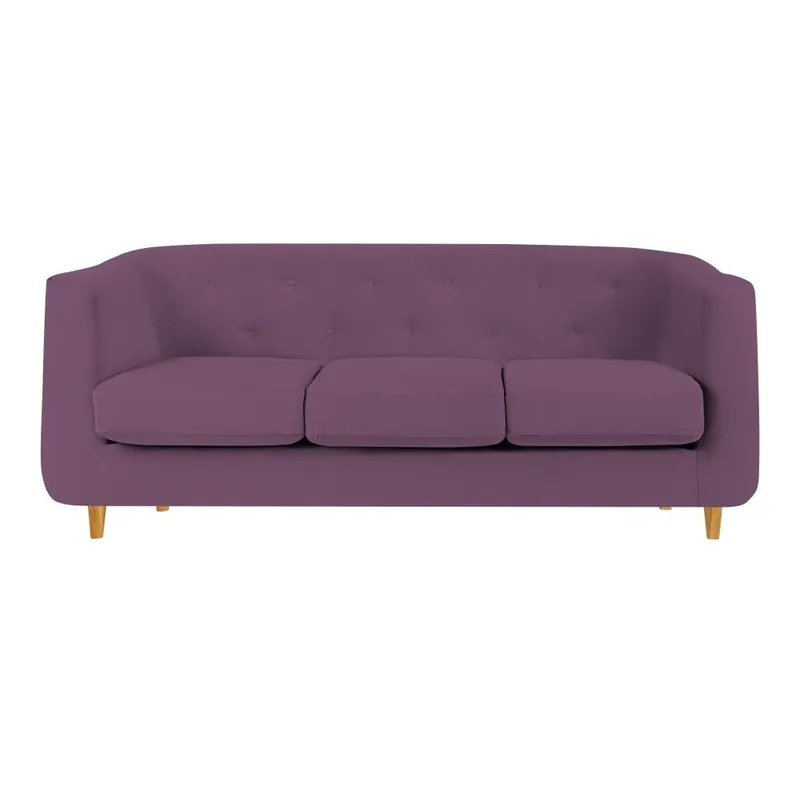 Zamów teraz Fioletowa sofa 3-osobowa Mel Art Michael Bonami