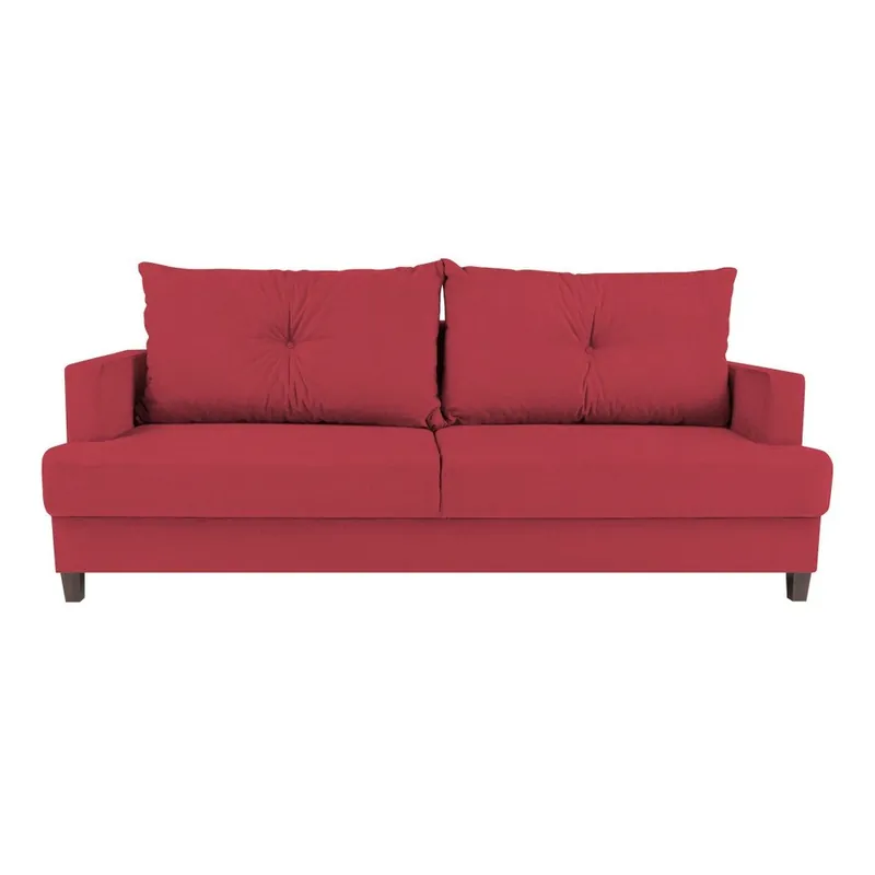 Czerwona 3-osobowa sofa rozkładana Melart Lorenzo Bonami Obniżka ceny