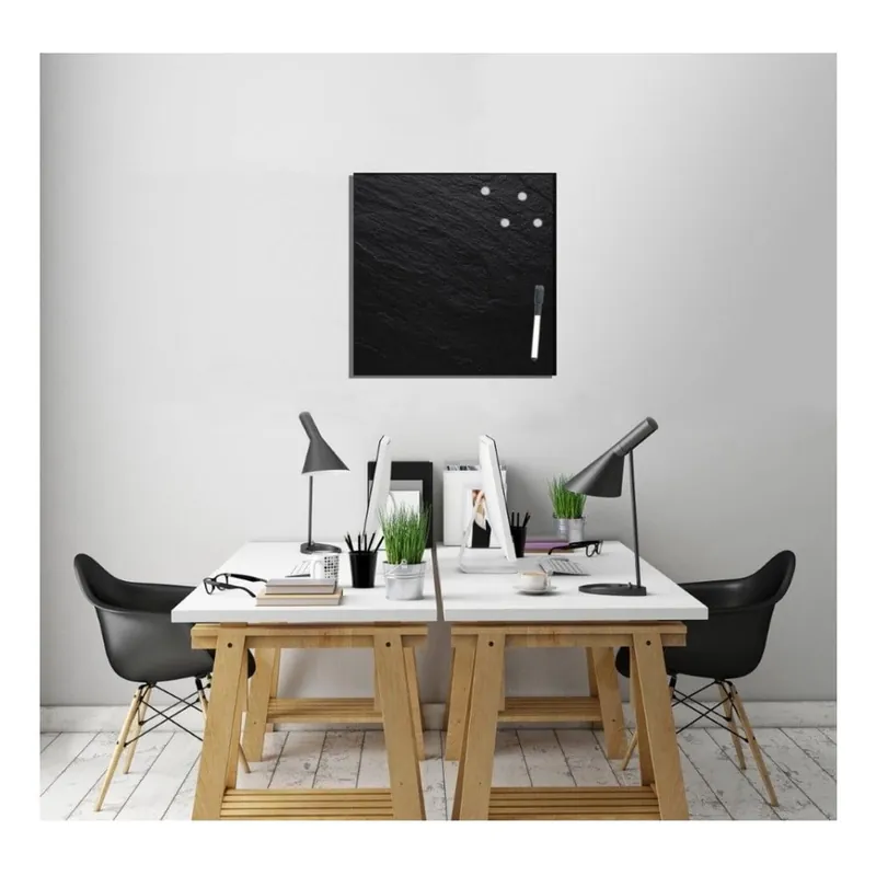 Taniej Szklana tablica magnetyczna na notatki DecoMalta Stone, 50x50 cm Bonami