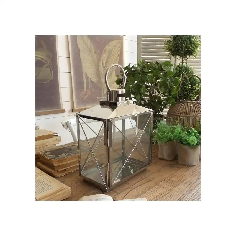 Srebrny lampion Orchidea Milano Antique, wysokość 33 cm Bonami Niska cena