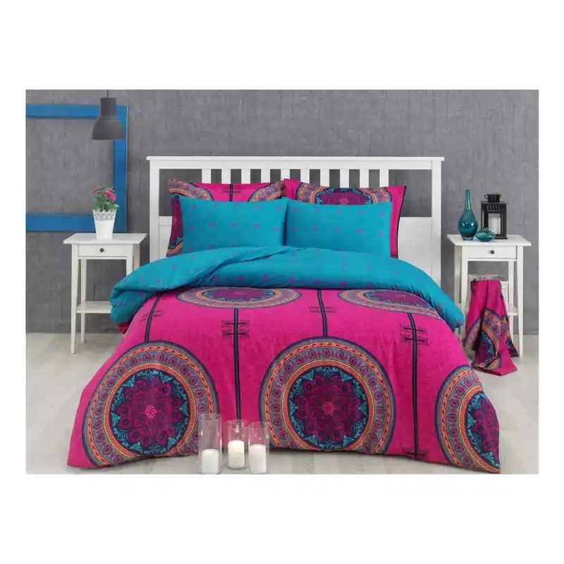 Pościel dwuosobowa z prześcieradłem Dilsafa, 200x220 cm Bonami Oferta limitowana
