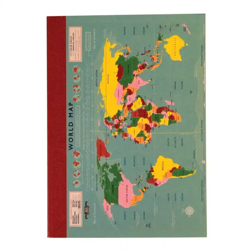 Notes w linie Rex London World Map, A6 Bonami Ograniczona ilość