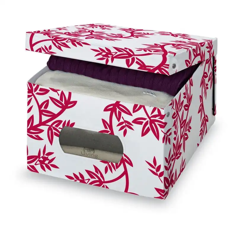 Obniżka ceny Czerwono-białe pudełko Domopak Living, wys. 24 cm Bonami