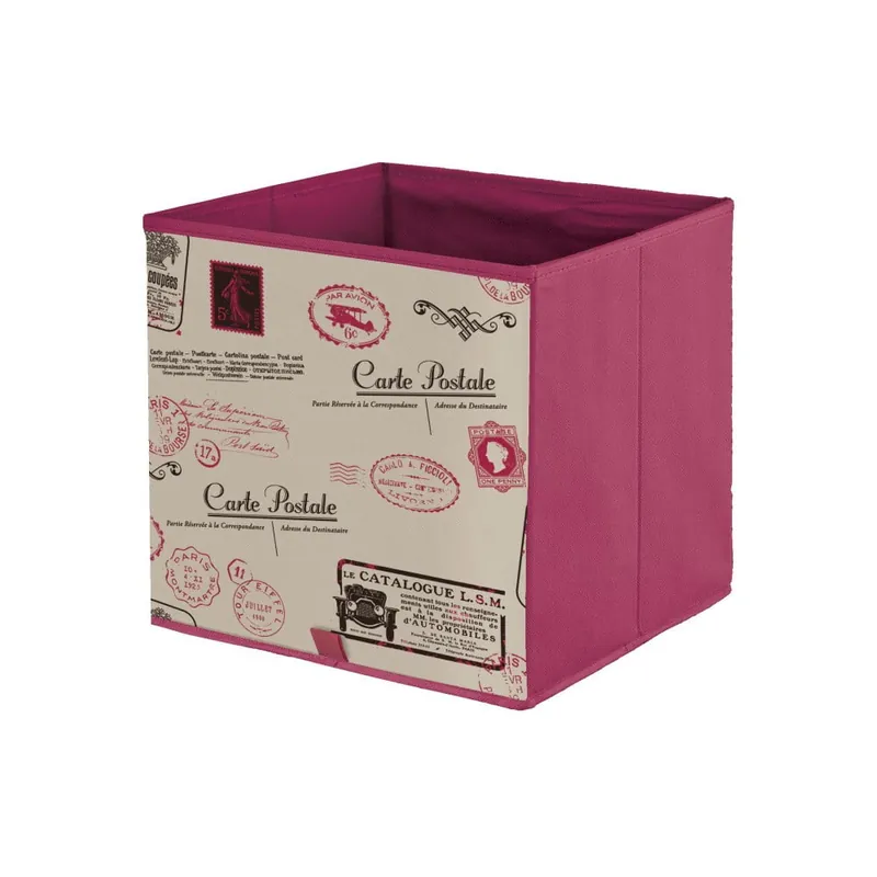 Fioletowe pudełko Domopak Stamps, dł. 32 cm Bonami Nowość
