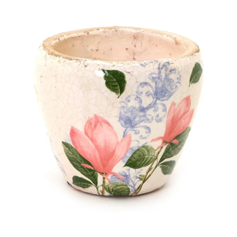 Hit sprzedaży Doniczka ceramiczna Soho And Deco Flor Rosa, ⌀ 14 cm Bonami