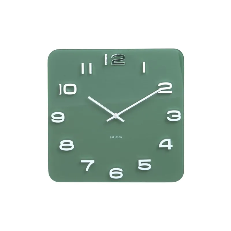 Zielony zegar Karlsson Time Jungle, 35x35 cm Bonami Dodaj do koszyka