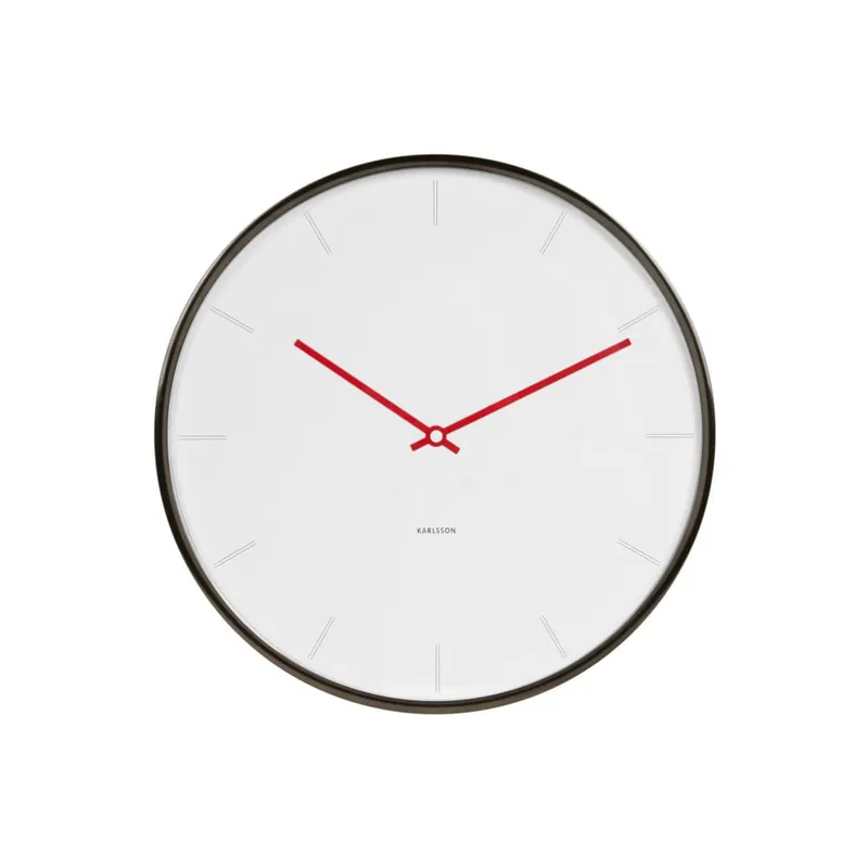 Biały zegar Zegar Present Time Thin Bonami Tani