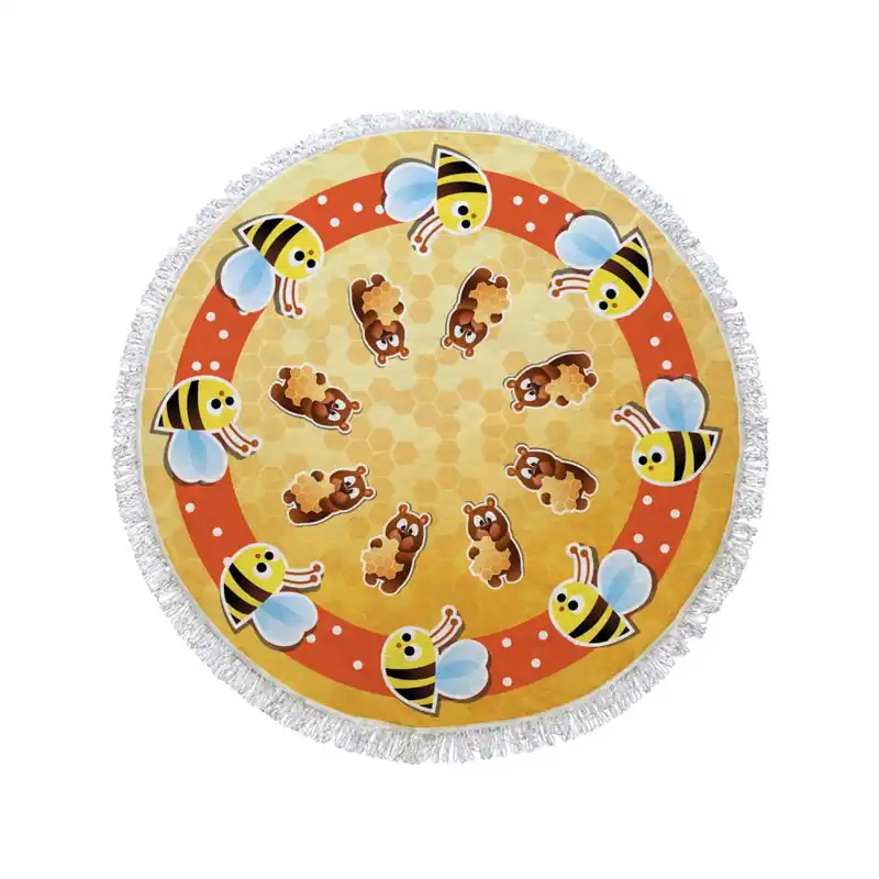 Okrągły ręcznik Honey Bee, ⌀ 105 cm Bonami Zamów dziś