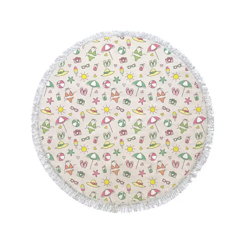 Szybka wysyłka Okrągły ręcznik Summer Chill, ⌀ 105 cm Bonami