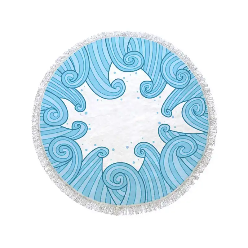 Okrągły ręcznik Circle Wave, ⌀ 105 cm Bonami Dodaj do koszyka