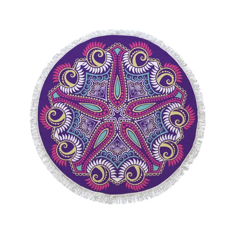 Okrągły ręcznik plażowy Purple Universe, ⌀ 150 cm Bonami Darmowy zwrot