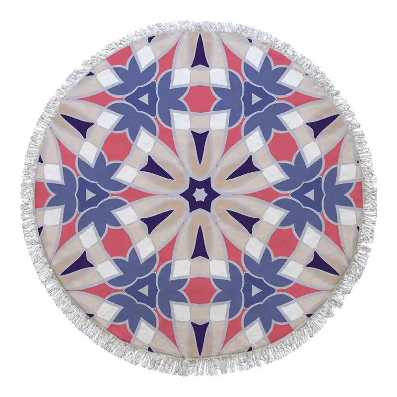 Okrągły ręcznik Violets, ⌀ 105 cm Bonami Cena promocyjna