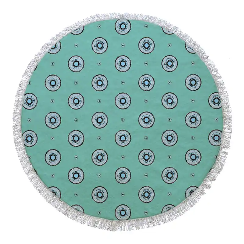 Okrągły ręcznik Dotted, ⌀ 105 cm Bonami Wyjątkowa oferta