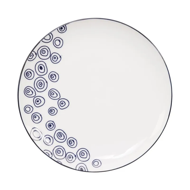 Darmowy zwrot Talerz porcelanowy Tokyo Design Studio Le Bleu De Nimes, ⌀ 20,5 cm Bonami
