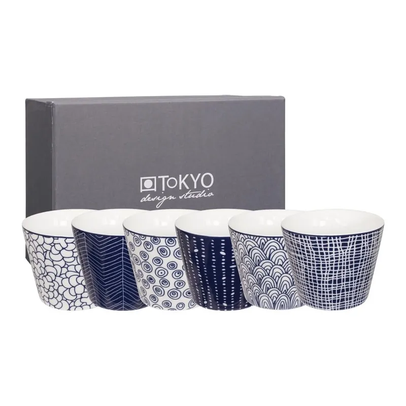 Zestaw 6 kubków Tokyo Design Studio Le Bleu De Nimes, 180 ml Bonami Rabat
