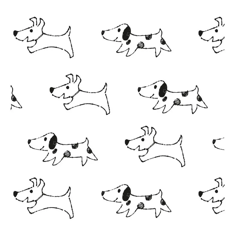 Szybka dostawa Tapeta do pokoju dziecięcego Art For Kids Happy Dogs, 48x1000 cm Bonami