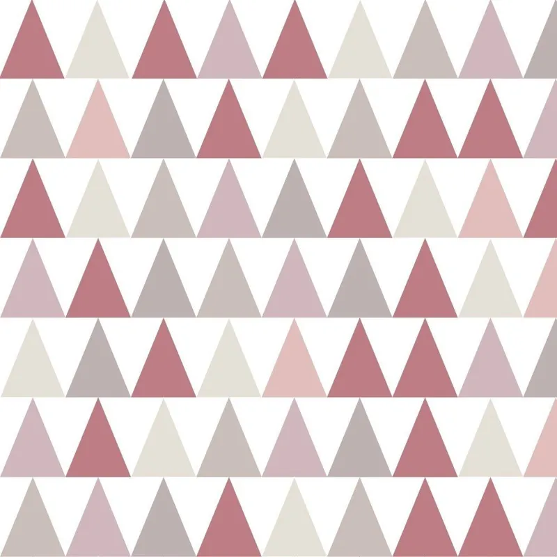 Tapeta do pokoju dziecięcego z różowym motywem Art For Kids Triangles, 48x1000 cm Bonami Tylko dziś
