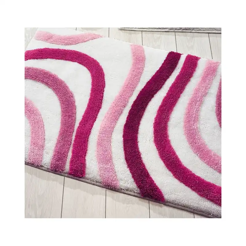 Wysoka jakość Różowy dywanik łazienkowy Confetti Bathmats Sardes, 70x120 cm Bonami