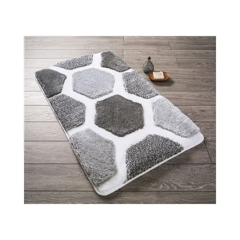 Szary dywanik łazienkowy Confetti Bathmats Tenedos, 70x120 cm Bonami Nowość