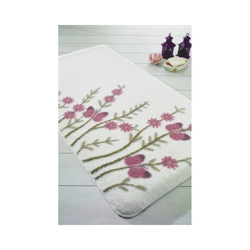 Niska cena Biały dywanik łazienkowy Confetti Bathmats Aroma, 80x140 cm Bonami