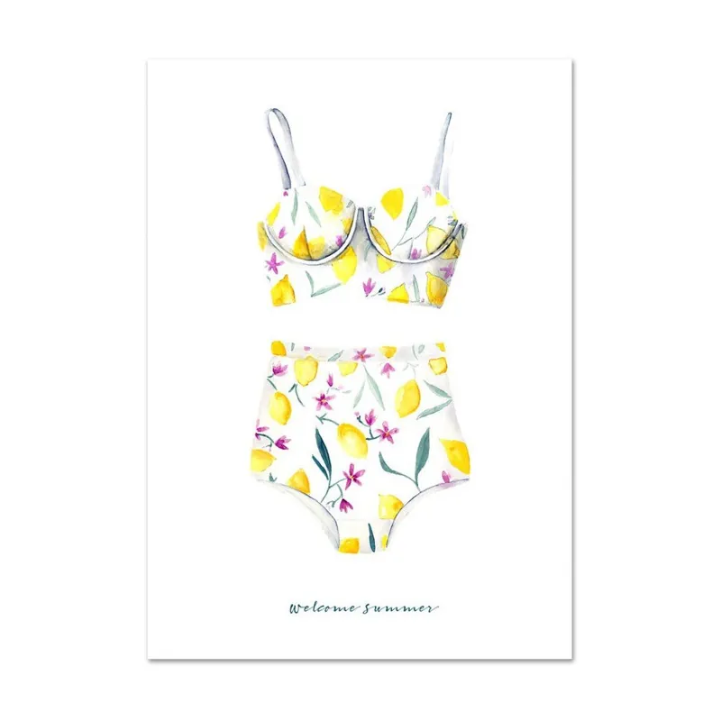 Premium Plakat Leo La Douce Welcome Summer, 42x59,4 cm Bonami