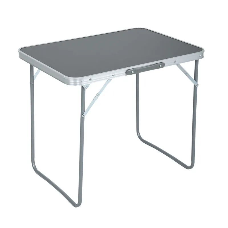 Szybka wysyłka Składany stolik kempingowy ARES z szarego aluminium wymiary 70x60x50 cm