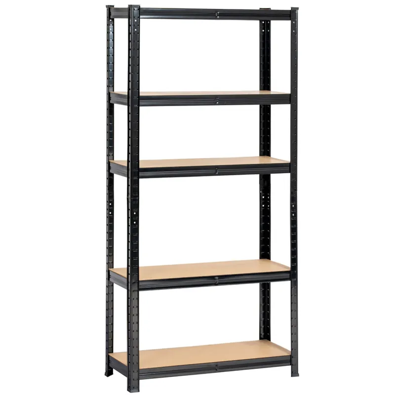 Wysoka jakość Regał metalowy garażowy 70x30x154 czarny