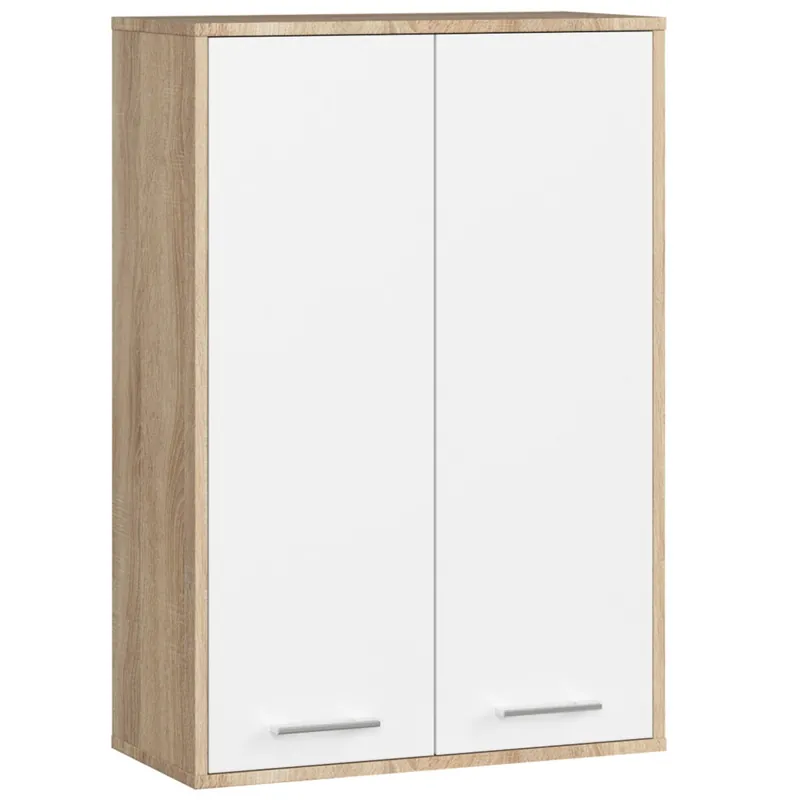 SZAFKA WISZĄCA 64 cm FIN 2 DRZWI DĄB SONOMA / BIAŁA Super okazja