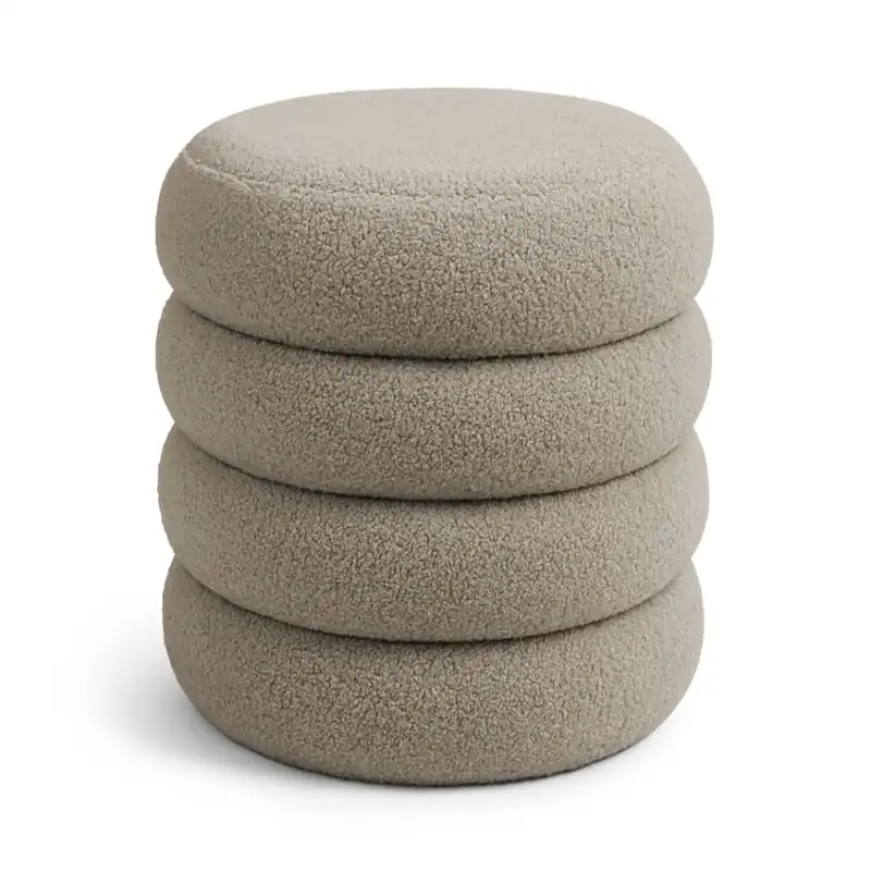 Pufa otwierana ze schowkiem teddy 42 cm SNUGGO Mocha Najlepsza cena