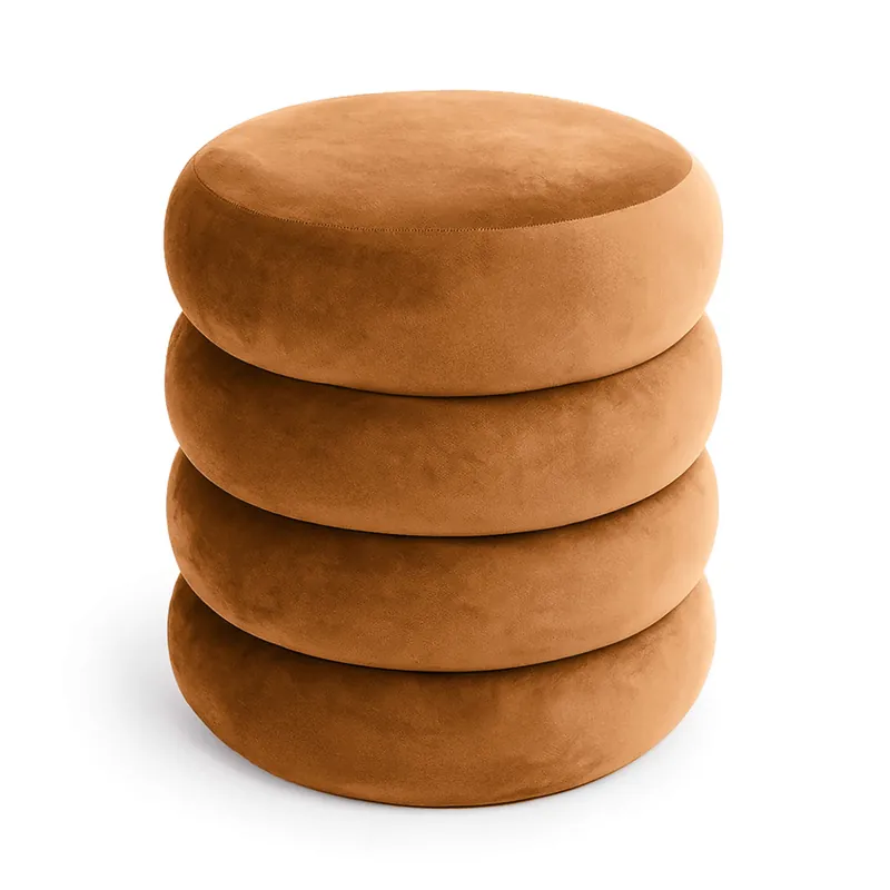 Pufa otwierana ze schowkiem welurowa 42 cm SNUGGO Ruda Zamów dziś