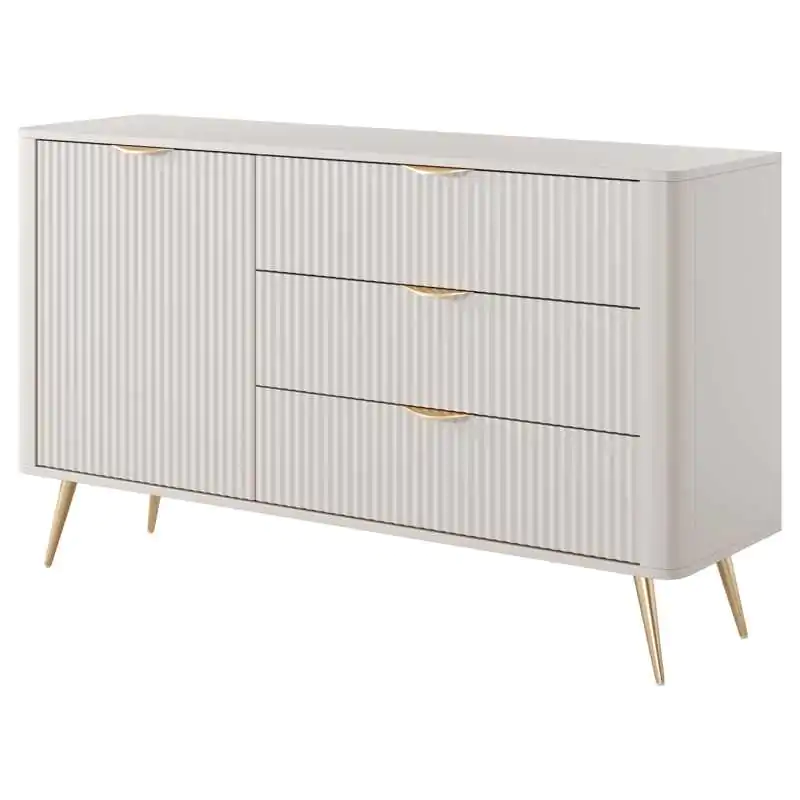 Komoda beżowa na nóżkach LANTE 138 cm Ostatnia szansa