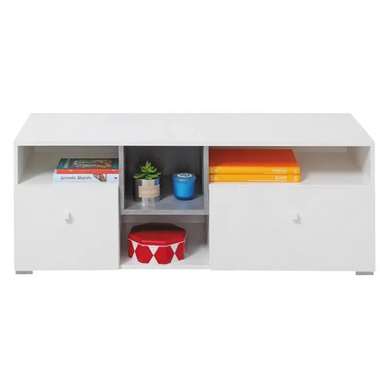Szafka RTV SIGMA SI9 Biały Lux + Beton Wyjątkowa oferta