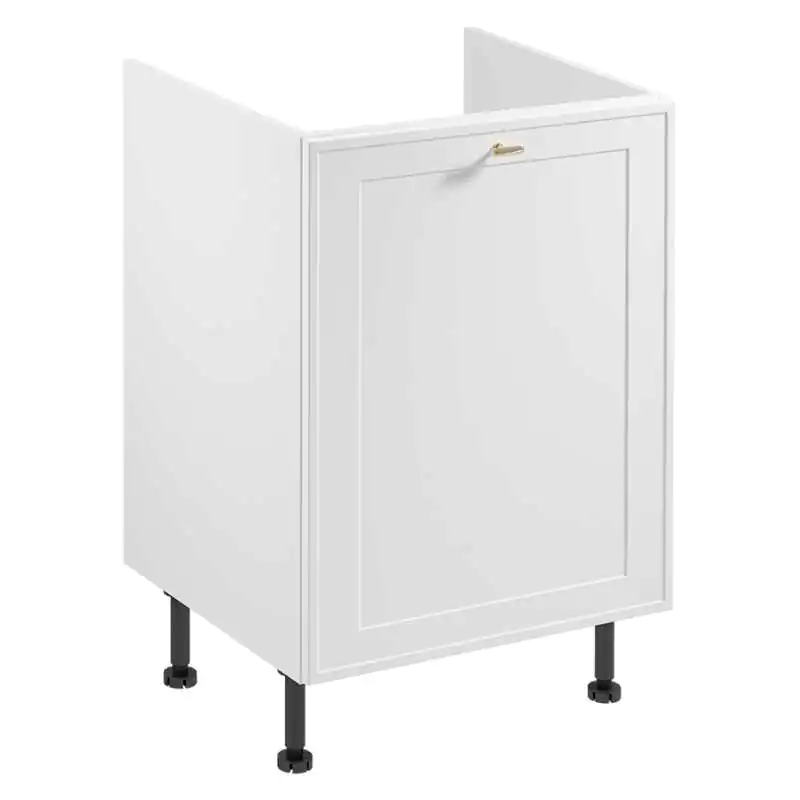 Szafka dolna z wkładem do segregacji SORENTO D60ZS Biały + Ramka MDF Oferta limitowana