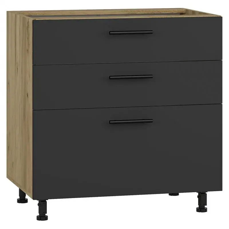 Dodaj do koszyka Szafka dolna 80 cm VENTO D3S-80/82 dąb craft + antracyt