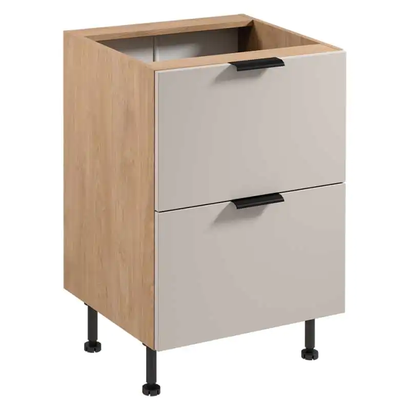 Szafka dolna z szufladą SORENTO D60S2 Puccini + Beige Szybka wysyłka