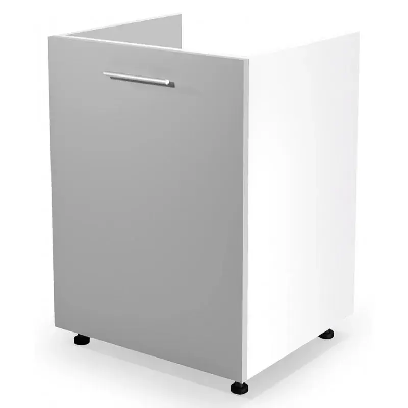 Szafka dolna zlewozmywakowa 60 cm VENTO DK-60/82 jasny popiel Do wyczerpania zapasów